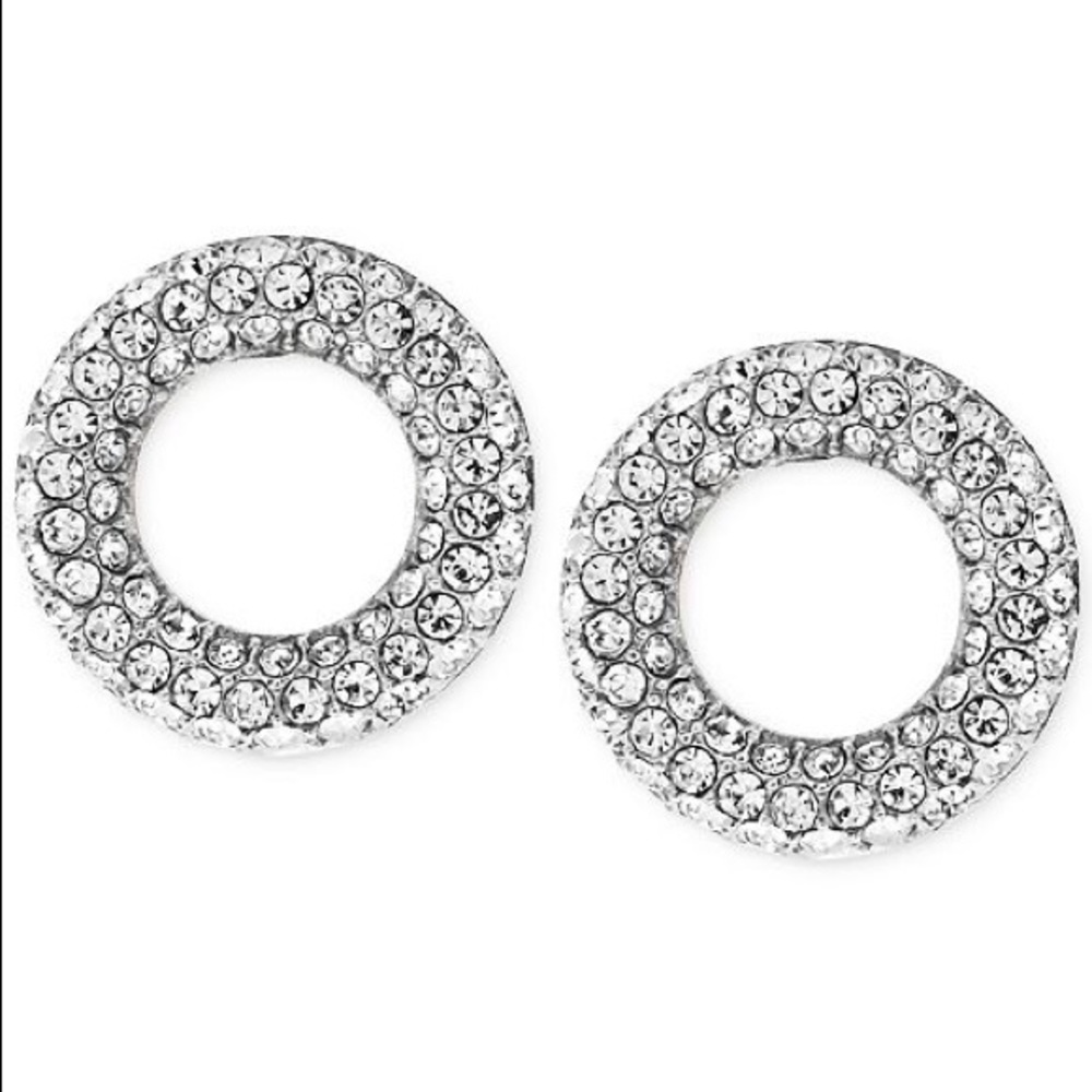 DESIGNER- Michael Kors Earrings Crystal Pave